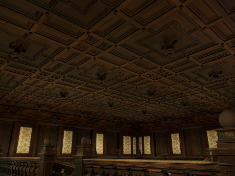 Three Story Mega Victorian Mansion-Hotel 3D Model