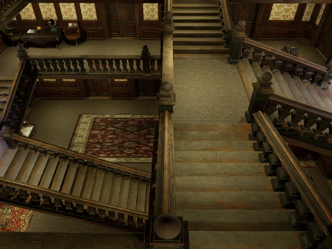 Three Story Mega Victorian Mansion-Hotel 3D Model