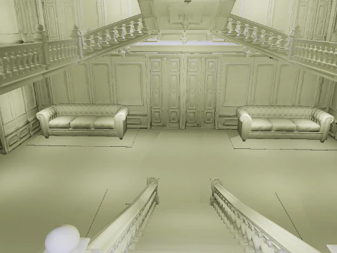 Three Story Mega Victorian Mansion-Hotel 3D Model