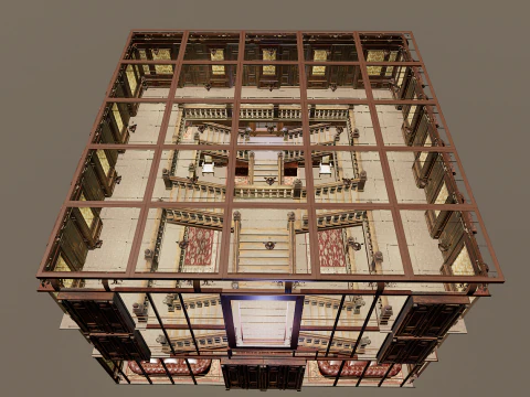 Three Story Mega Victorian Mansion-Hotel 3D Model