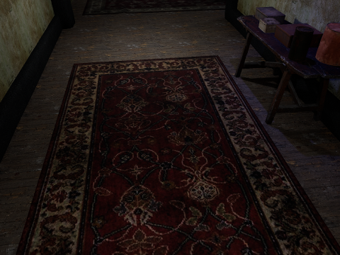 Abandoned Old Horror Mansion Room 3D Model