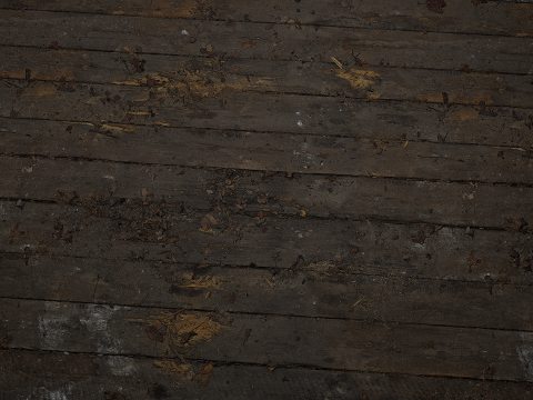 Abandoned Old Horror Mansion Room 3D Model