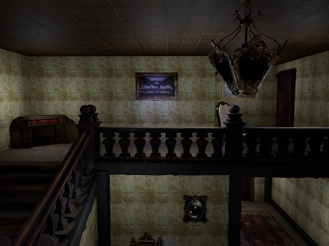 Abandoned Old Horror Mansion Room 3D Model