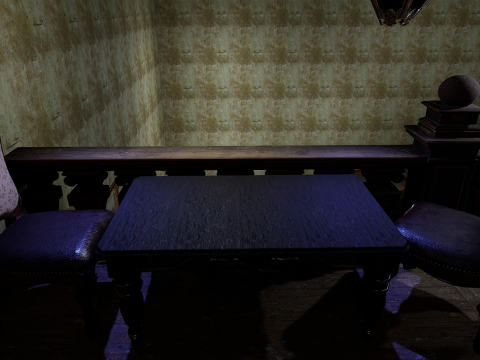 Abandoned Old Horror Mansion Room 3D Model