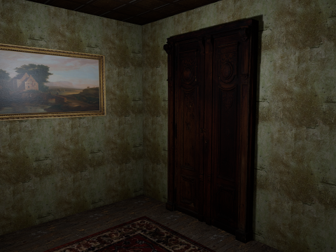 Abandoned Old Horror Mansion Room 3D Model
