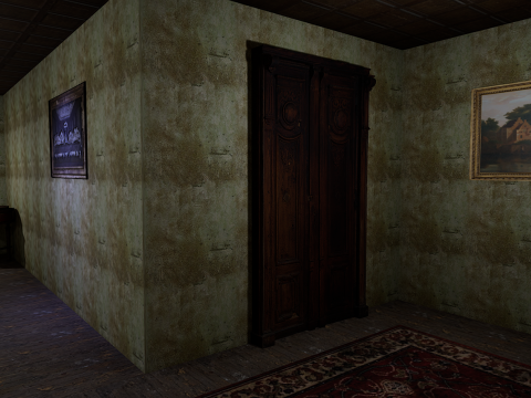 Abandoned Old Horror Mansion Room 3D Model