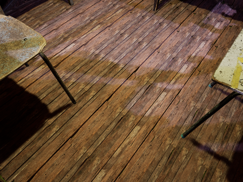 Wooden Log Cabin in a Fantasy Forest Modello 3D