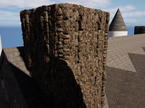 Mega Highly Detailed Castle-Mansion 4K 3D Model