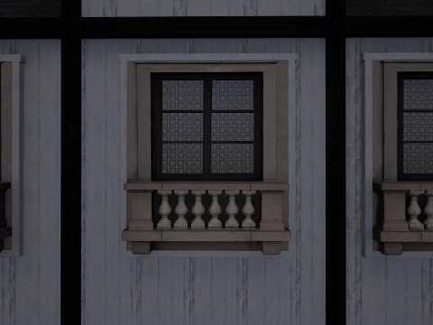 Mega Highly Detailed Castle-Mansion 4K 3D Model