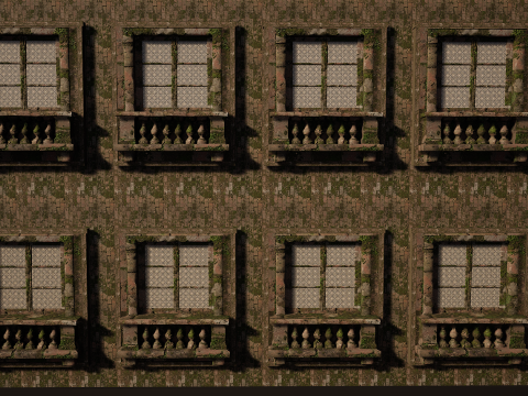 Mega Castle-Mansion with Garden 4K Modello 3D