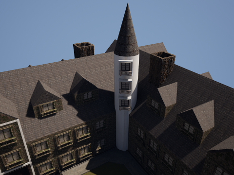 Mega Castle-Mansion with Garden 4K Modello 3D