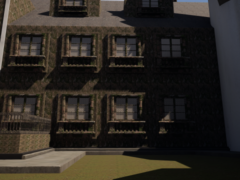 Mega Castle-Mansion with Garden 4K Modello 3D