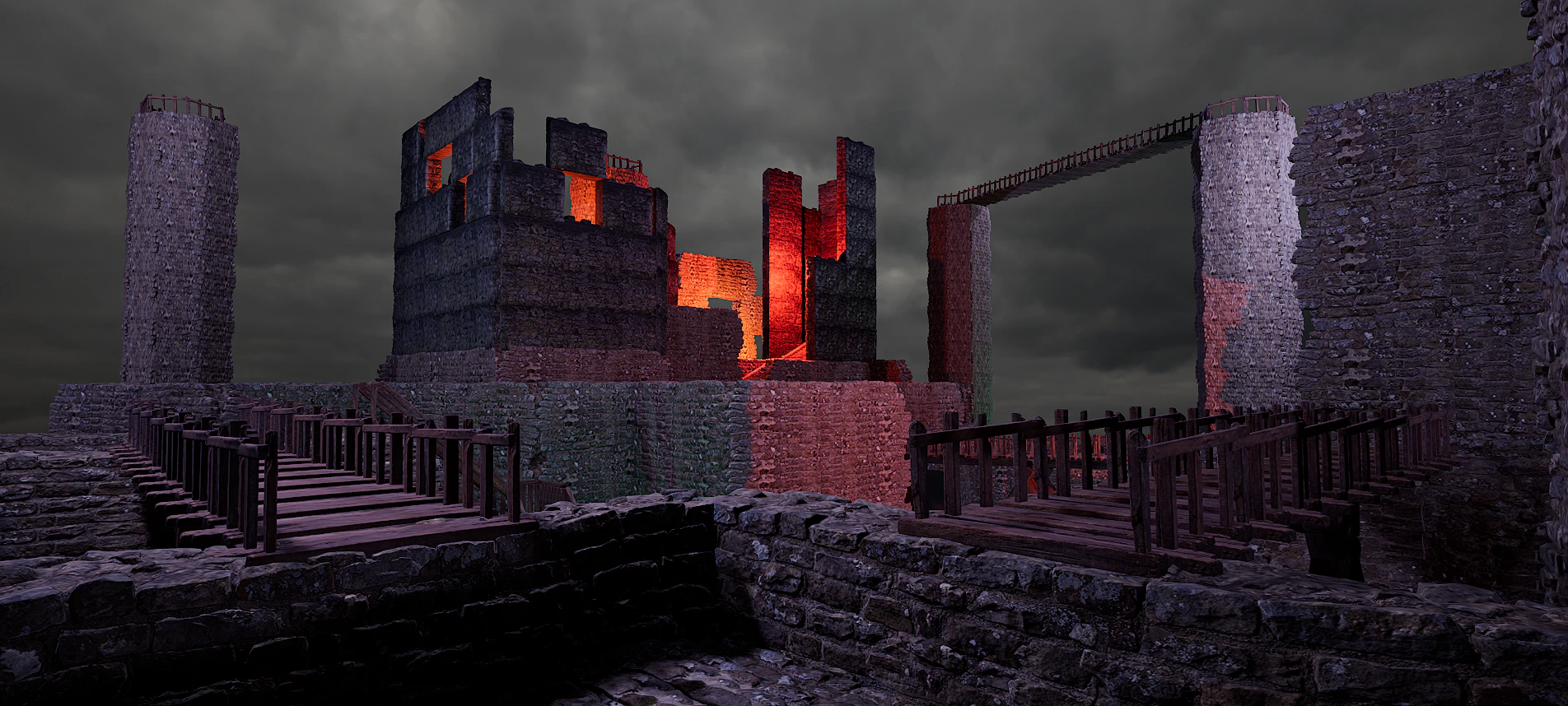 Ancient Fantasy Temple Ruins 4K 3D Model .c4d .max .obj .3ds .fbx .stl .blend 