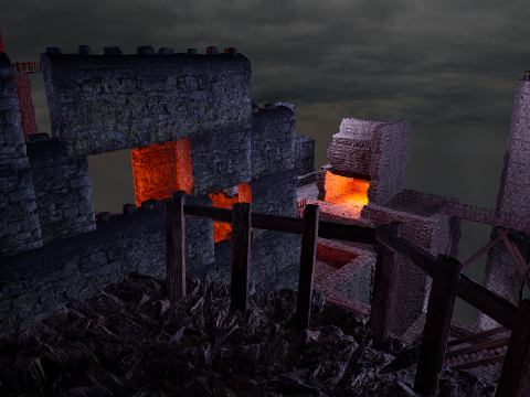 Ancient Fantasy Temple Ruins 4K 3D मॉडल