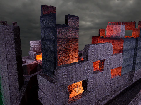 Ancient Fantasy Temple Ruins 4K 3D Model