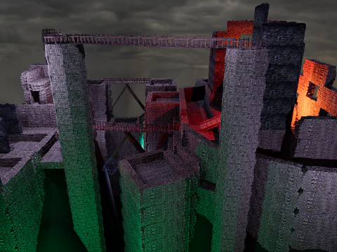 Ancient Fantasy Temple Ruins 4K 3D Model