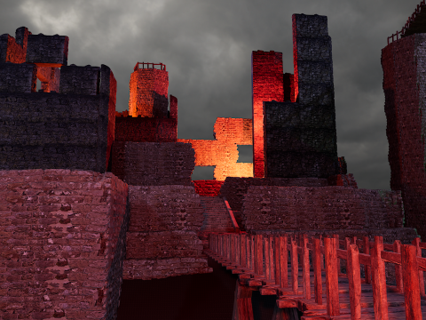 Ancient Fantasy Temple Ruins 4K 3D मॉडल