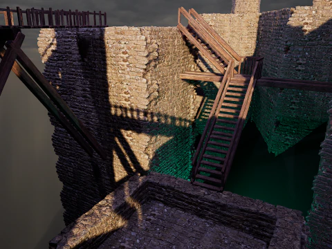 Ancient Fantasy Temple Ruins 4K 3D Model