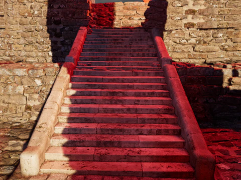 Ancient Fantasy Temple Ruins 4K 3D Model
