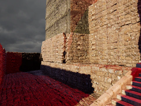 Ancient Fantasy Temple Ruins 4K 3D Model