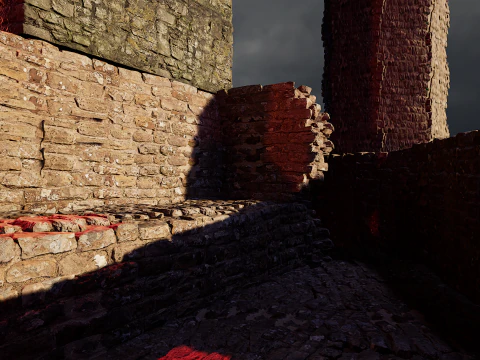 Ancient Fantasy Temple Ruins 4K 3D Model