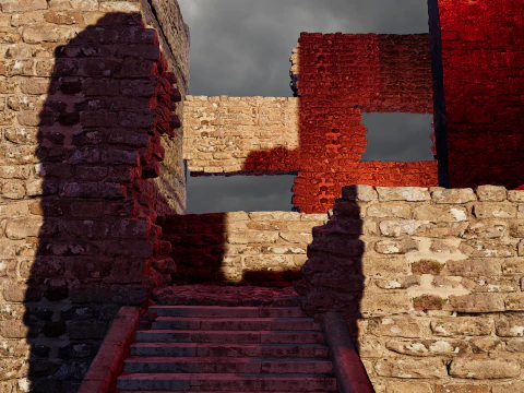 Ancient Fantasy Temple Ruins 4K 3D Model
