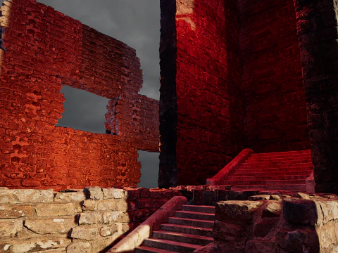 Ancient Fantasy Temple Ruins 4K 3D Model