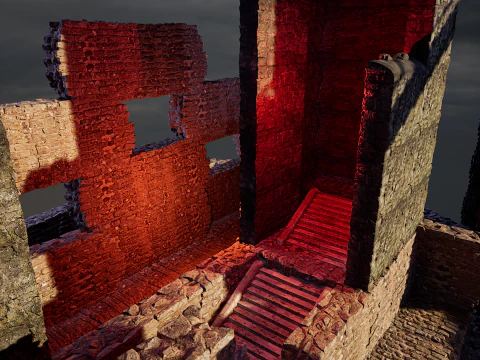 Ancient Fantasy Temple Ruins 4K 3D Model