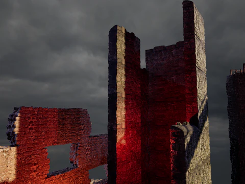 Ancient Fantasy Temple Ruins 4K 3D Model