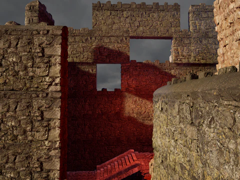 Ancient Fantasy Temple Ruins 4K 3D Model