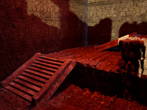 Ancient Fantasy Temple Ruins 4K 3D Model