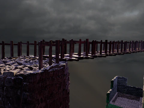 Ancient Fantasy Temple Ruins 4K 3D Model