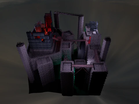 Ancient Fantasy Temple Ruins 4K 3D Model