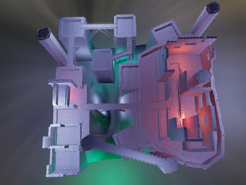 Ancient Fantasy Temple Ruins 4K 3D Model