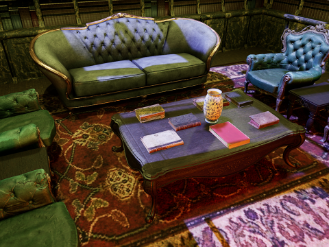 Cozy Victorian Fantasy Hall 3D Model