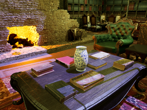 Cozy Victorian Fantasy Hall 3D Model
