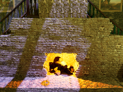 Cozy Victorian Fantasy Hall 3D Model