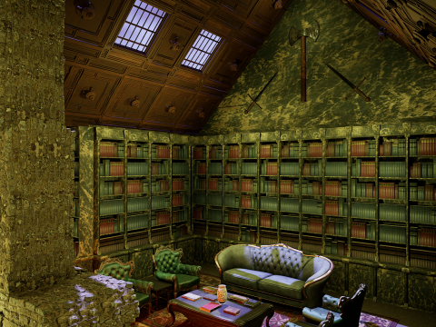 Cozy Victorian Fantasy Hall 3D Model