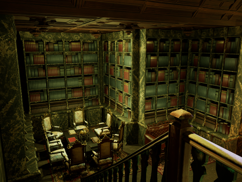 Cozy Victorian Fantasy Hall 3D Model