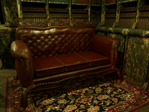 Cozy Victorian Fantasy Hall 3D Model