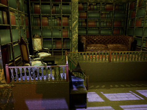 Cozy Victorian Fantasy Hall 3D Model