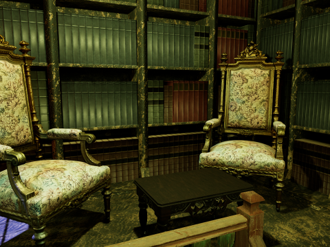 Cozy Victorian Fantasy Hall 3D Model