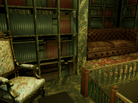 Cozy Victorian Fantasy Hall 3D Model