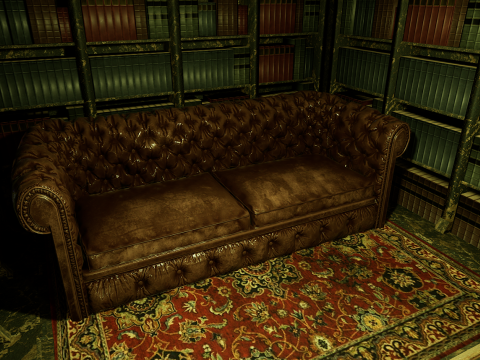 Cozy Victorian Fantasy Hall 3D Model