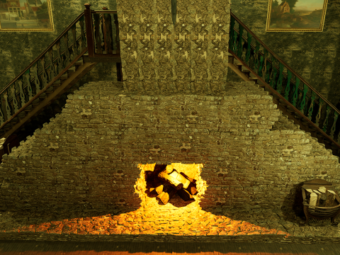 Cozy Victorian Fantasy Hall 3D Model