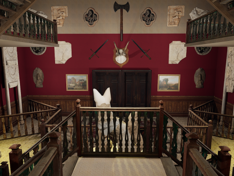 Victorian Elite Hotel 10 Storey 3D Model