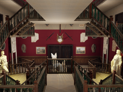 Victorian Elite Hotel 10 Storey Model 3D
