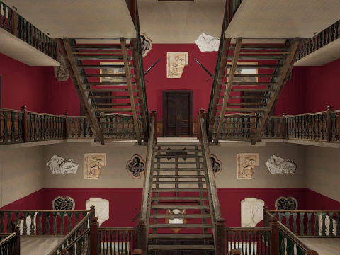 Hotel Elite vitoriano de 10 andares Modelo 3D