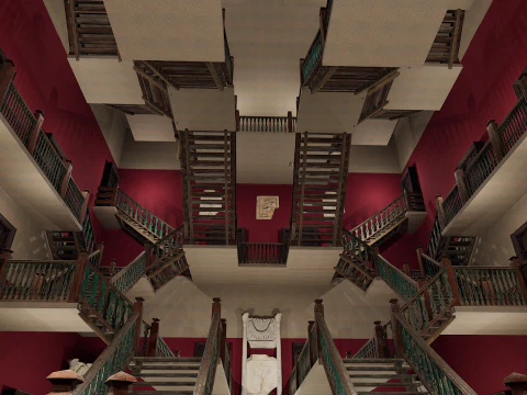 Hotel Elite vitoriano de 10 andares Modelo 3D