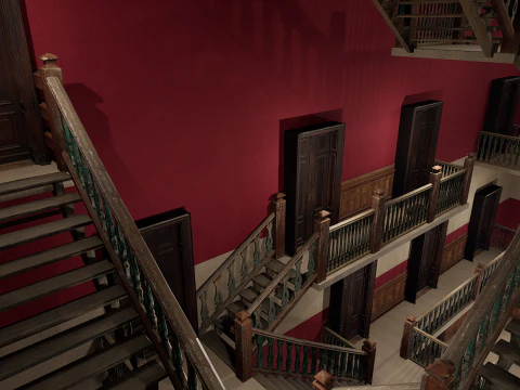 Hotel Elite vitoriano de 10 andares Modelo 3D